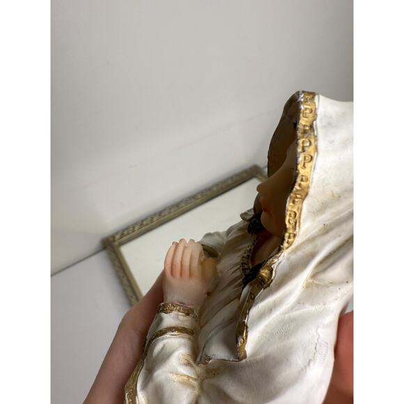 Vintage Our Lady Of Lourdes Statue , Madonna Figurine - Picture 7 of 10